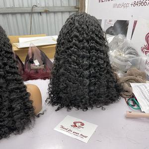 วิกผมดิบแบบลอนคลื่นลึกสีธรรมชาติแบบเต็ม HD วิกผมต่อผมสำหรับผู้หญิงผิวดำ - Product Image 2