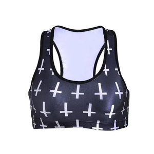 Sujetador deportivo de Yoga ligero para mujer, soporte de alto impacto impreso, tela acanalada sin costuras, gimnasio, Fitness, ropa de entrenamiento, nueva ropa activa - Product Image 2