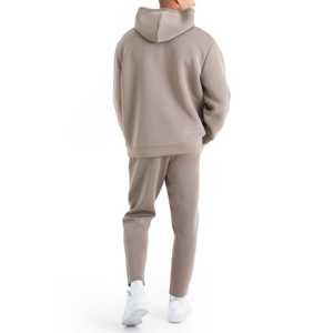 Chándal de invierno de algodón de gran tamaño de gama alta para hombre, conjunto de dos piezas personalizado, chándal de entrenamiento para hombre - Product Image 2