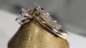 แหวนหมั้นทอง14K และแหวนแต่งงาน1.00CT VS1แหวนเพชรรูปหัวใจสำหรับปลูกในห้องปฏิบัติการของขวัญครบรอบปีที่สมบูรณ์แบบสำหรับเธอ - Product Image 4