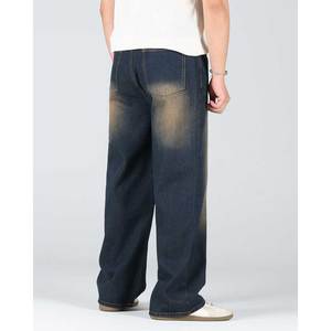 กางเกงยีนส์สำหรับผู้ชายกางเกงยีนส์ขากว้างสีฟ้าทรายแนววินเทจสไตล์ K แบบลำลองสำหรับผู้หญิงทรงหลวมใส่ได้ทุกวัน - Product Image 2