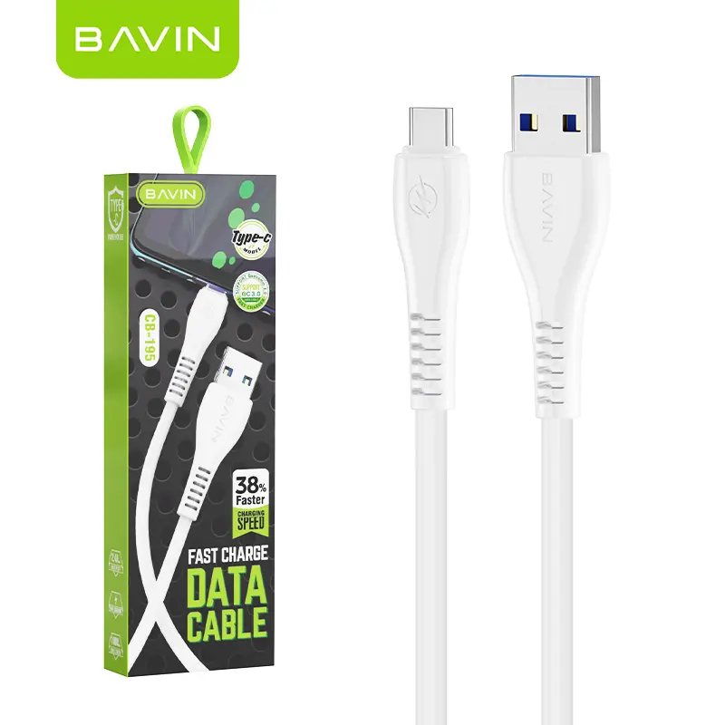 Bavin Usb Cable BAVIN OEM Fast Charging Mobile Phone Flex Charger Protector Wire Lightnings Type C Micro Android Usb Data Cable