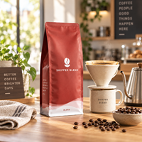 Sacs à café personnalisés AT PACK avec logo |   Sacs d'emballage pour café à fond plat de qualité supérieure pour torréfacteurs, marques de cafés et cafés de spécialité