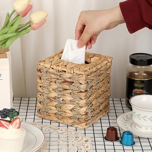 Boîte distributrice de porte-mouchoirs en jacinthe d'eau en gros pour papier serviette de restaurant - Product Image 6