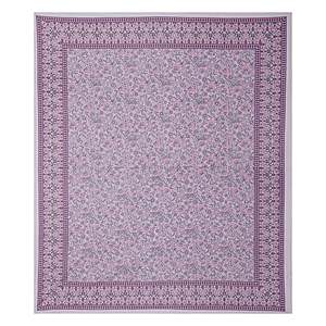 Parure de lit double king-size imprimée fleurs roses avec 2 taies d'oreiller, drap plat rayé, ensemble 3 pièces en coton (ADB1475) - Product Image 4