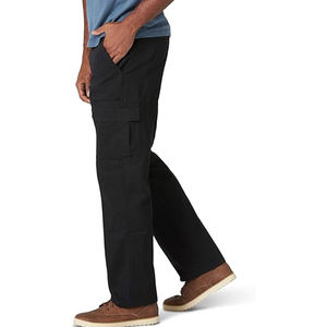 Pantalon cargo en toile 100% coton pour homme, pratique et élégant, léger, coupe-vent, respirant, pour l'entraînement, le jogging, logo personnalisé, taille mi-haute - Product Image 3