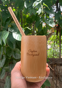 Tasses à boire en bambou réutilisables et écologiques, logo personnalisable, prix fabriqué au Vietnam - Product Image 4