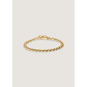 Petite Hampshire House Tennis Bracelet 14K <b>Gold</b> with Freshwater Pearl and Diamond Rhodium Plated - Product Image 1