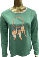 Camisones Casuales de Algodón para Mujer, Estampados, Ultra Suaves, Premium, con Parches Bordados, Colores Personalizables