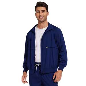 Veste de travail médicale pour hommes, tenue de travail hospitalière, coupe professionnelle, tissu léger, manches longues, fournisseur OEM ODM - Product Image 1