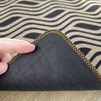 Tapis de sol moderne WAVE en polyester, antidérapant, lavable, 70x120cm, certifié OEKO-TEX, imperméable, adapté aux animaux domestiques, Dariana