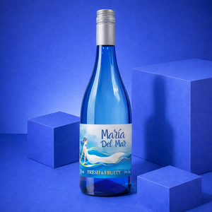 Vino Blanco Maria del Mar Bajo en Alcohol 9% ABV, Vino Blanco Español 750ml - Product Image 2