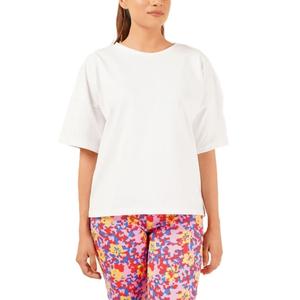 Camiseta de algodón ligera personalizada al por mayor para mujer, camiseta de verano con hombros caídos de gran tamaño para gimnasio, camiseta informal OEM - Product Image 4