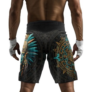 Custom Elastic Waist Men's MMA Fight Shorts Customized Logo MMA Printed Shorts Training Fight MMA Shorts | OEM Service - Product Image 4