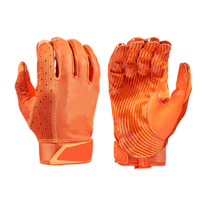 Conception personnalisée Gants de football américain confortables avec paume Gants de football américain avec impression en silicone sur tout le doigt Récepteur personnalisé - Product Image 4