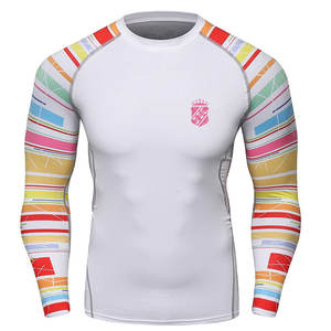 Haut de gamme respirant et écologique en Spandex/Polyester à manches longues pour MMA, tendance en ligne, en promotion avec service OEM - Product Image 1