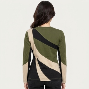 Women's <b>Top</b> Quality Casual Style Women <b>Long</b> <b>Sleeve</b> T-shirts Premium Quality Slim Fit Latest Design Breathable Women Tshirts - Product Image 2