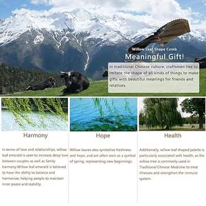 Peine de cuerno natural de alta calidad hecho a mano con brillo y textura naturales para peinar el cabello antiestático a precio mayorista - Product Image 6