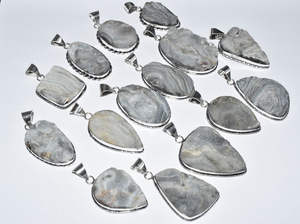 Venta al por mayor Lote de colgantes de plata esterlina 925 étnicos hechos a mano Piedra preciosa Druzy del desierto natural para regalo de aniversario de fiesta de boda - Product Image 5