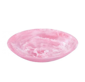 Bol de service en résine brillante couleur rose clair meilleure qualité base de bol en résine bol de service en résine personnalisable - Product Image 1