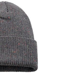 หมวกบีนนี่ถักสีเทาใส่ได้ทั้งชายและหญิงหมวกมีกระดุมติดแขนเสื้ออะคริลิคแบบนุ่มยืดหยุ่นได้หมวกแนวสตรีทแวร์ออกแบบโลโก้ได้ตามต้องการ - Product Image 2