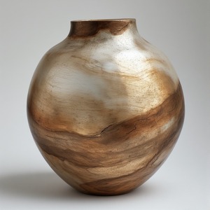 Vase décoratif en fer avec corps poli et forme élégante conçu pour les maisons contemporaines et les espaces commerciaux de luxe - Product Image 1