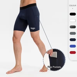 Shorts de course pour hommes, collants de compression à haute élasticité, shorts de sport pour hommes, livraison DDP, au prix d'usine, vente en gros - Product Image 3