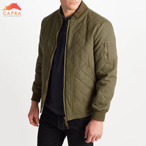 Chaqueta de hombre de calidad superior personalizada chaqueta de bombardero de hombre chaqueta de bombardero transpirable Lisa sólida para hombre - Product Image 2