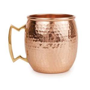 Mug mules décoratif en cuivre pour l'affichage ou le service de boissons avec intérieur lisse très brillant et lèvre incurvée traditionnelle - Product Image 4