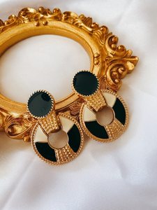 ต่างหูห้อยสีดำวินเทจ925เงินสเตอร์ลิง14K ต่างหูสไตล์วินเทจหรูหราเครื่องประดับของขวัญสำหรับเธอ - Product Image 4