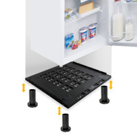 Base de Ventilación de Plástico Negro Emuca para Refrigeradores Integrados, Grosor del Panel de 16 mm, Modelo Compatible 8007117, Hecho en España