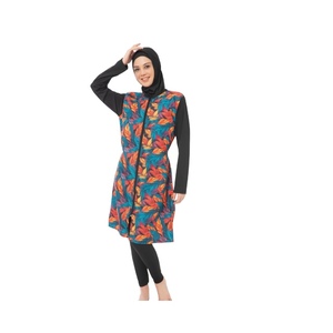 Comfortable Quick Dry Eco-Friendly Spandex/Nylon Long Sleeve Modest <b>Swimwear</b> <b>Muslim</b> Women Full Coverage Sporty Islamic Style - Product Image 5
