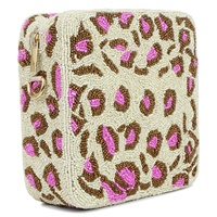 Sac de soirée de luxe fait main pour femme Brazeal Studio Designer, pochette de mariage brodée de sequins et perles, avec sangle personnalisable