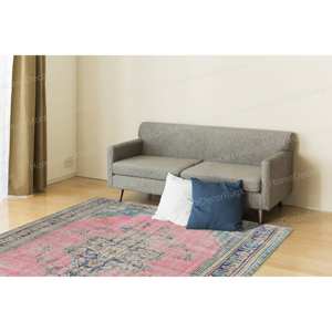 Floral Medallion Printed <b>Rug</b>, Luxury Farmhouse Decor Non-Slip Accent <b>Rug</b>,Luxury Velvet <b>Rug</b> - Product Image 5