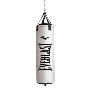 Sac de frappe lourd Everlast Nevatear 60 livres pour entraînement de boxe, en tissu Oxford durable et rempli de sable, idéal pour le fitness - Product Image 1