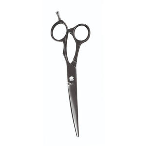 Tijeras de peluquero para corte de pelo con hoja curva, reposapiés ajustable de 5,5 ", tijeras de salón de acero alemán - Product Image 6