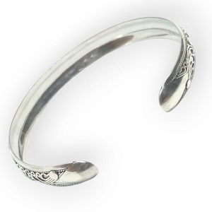 NY-CFB029-Silver Thinสร้อยข้อมือลวดคลาสสิกออกแบบเงินสเตอร์ลิงบาหลีข้อมือสําหรับของขวัญผู้หญิงผู้ชายUnisex - Product Image 6