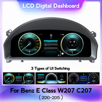 NaviFly12.3INCH LCD tableau de bord numérique LINUX SYSTEM 1920*720 pour Benz classe E W207 C207 écran tactile d'affichage de voiture