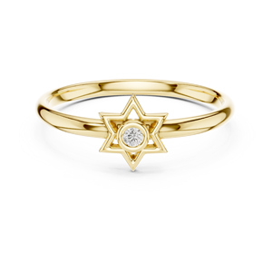 Anillo de amor romántico 18K con logotipo personalizado - Product Image 5