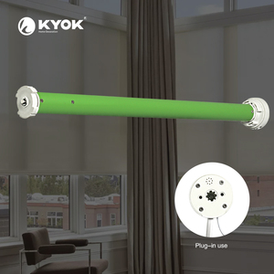 มอเตอร์ม่านอัจฉริยะ KYOK สีเขียว ผลิตจากพลาสติก ABS ระบบขับเคลื่อนม่านม้วนอิเล็กทรอนิกส์ สำหรับห้องนั่งเล่น ตกแต่งบ้านสไตล์โมเดิร์น - Product Image 3