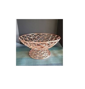 Tazón de Cobre Único, Tazón de Alambre de Cobre, Cesta de Frutas de Alambre Dorado Rosa, Tazón de Cobre para Almacenar Alimentos para Uso en la Cocina - Product Image 1