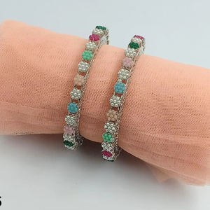 กำไลข้อมือทองเหลืองสไตล์อินเดียสำหรับผู้หญิงและเด็กผู้หญิง - Product Image 1