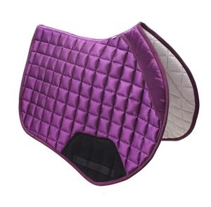 Tapis de selle de cheval anglais violet noir de qualité supérieure de concepteur Polyester/coton tissu polycoton anglais équitation équestre - Product Image 6