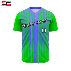 Nueva Camiseta de Béisbol, 100% Poliéster, Logos Sublimados, Estampados, Transpirable, Secado Rápido, Tallas Grandes - Product Image 5