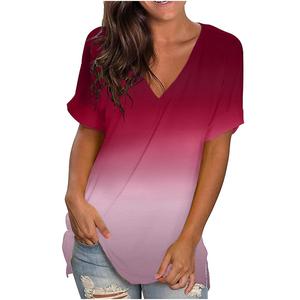 T-Shirt à manches courtes pour femme, vêtement ample et décontracté, tricoté de qualité supérieure, fournisseur de T-Shirt de BD - Product Image 4