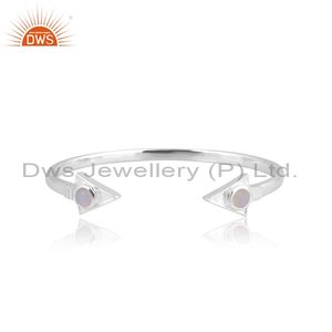 DWS Jewelry Arrowhead Collection Brazalete de piedra natural de moda Plata de Ley 925 - Product Image 1