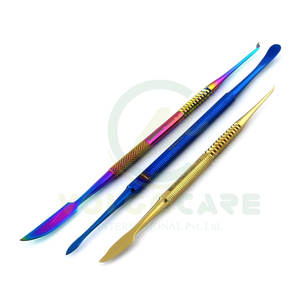 Kit de instrumentos de depilación dental de 3 piezas de calidad superior de varios colores de titanio y hecho con acero inoxidable - Product Image 1