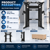 BN Heavy Duty Cable Crossover Multifunctional Trainer Dual Weight Stack for Commercial Gym Full Body Muscle Training Equipment