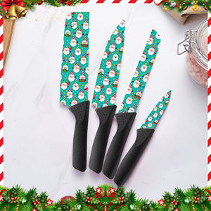 Couteau de chef en céramique japonaise, 4 ensembles, poignée en plastique ambidextre, durable pour un usage quotidien et en extérieur, vente flash, livraison rapide - Product Image 4