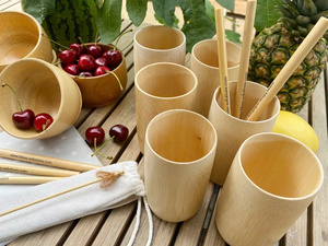 ถ้วยดื่มกาแฟและชาทำจากไม้ไผ่สำหรับงานหัตถกรรมในเวียดนามในโอกาสต่างๆ - Product Image 5